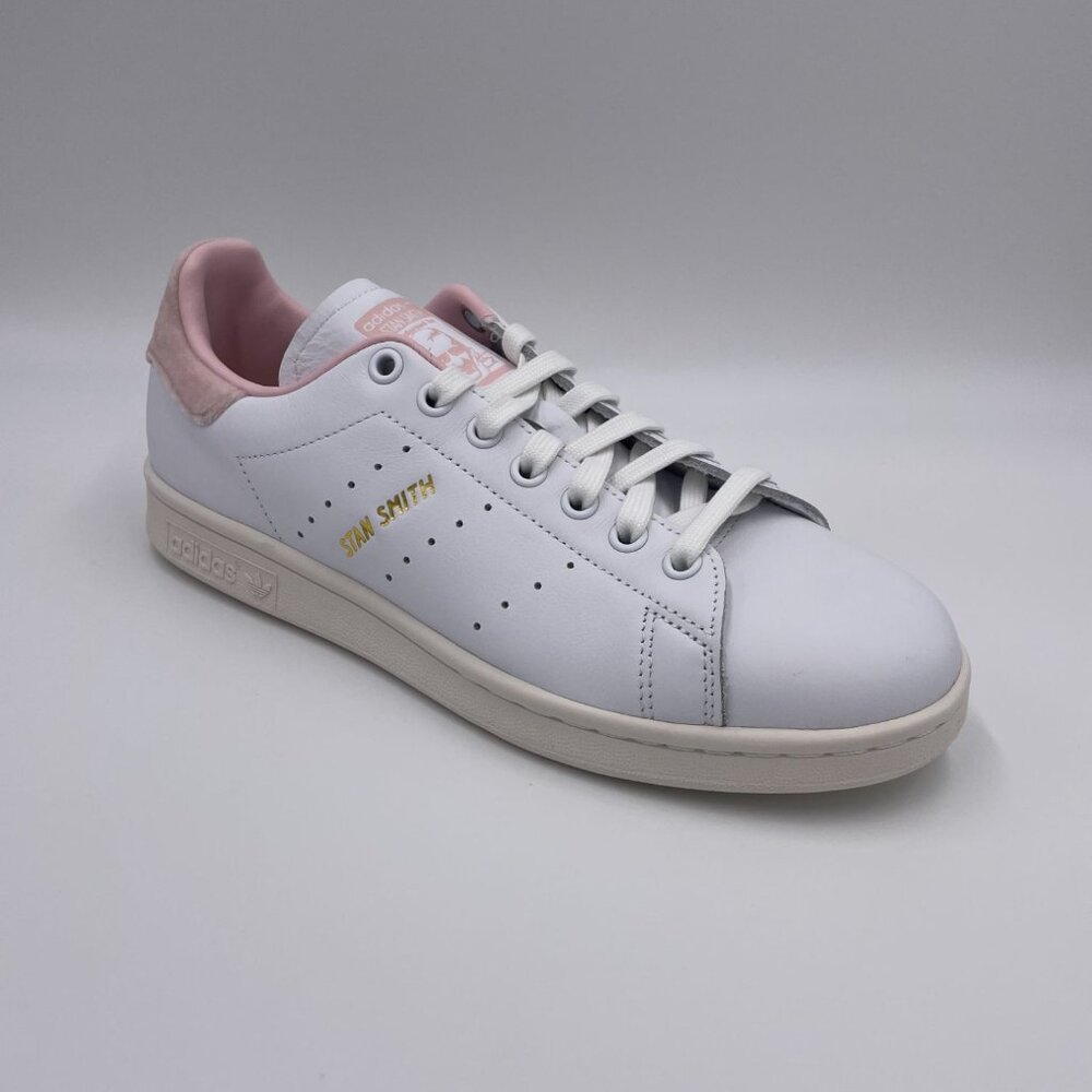 adidas Stan Smith White / Pink Womens Shoes - Picture 7 of 8